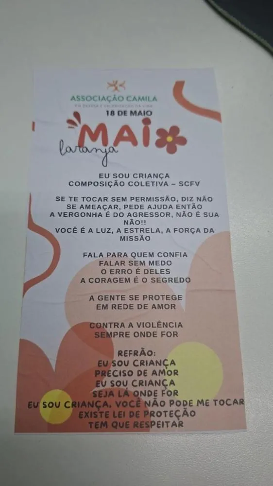 Caminhada do Maio Laranja mobiliza comunidade em defesa da infância no Jardim Conceição e Primeiro de Maio